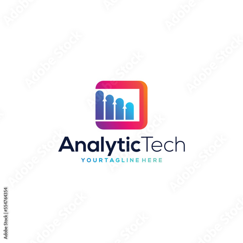 Simple Analytic Logo designs template, Business logo design
