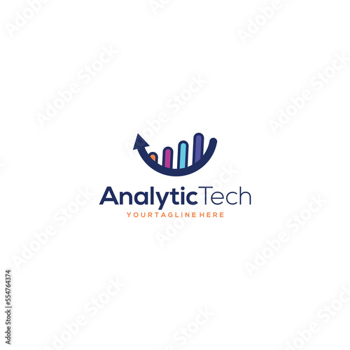 Simple Analytic Logo designs template, Business logo design