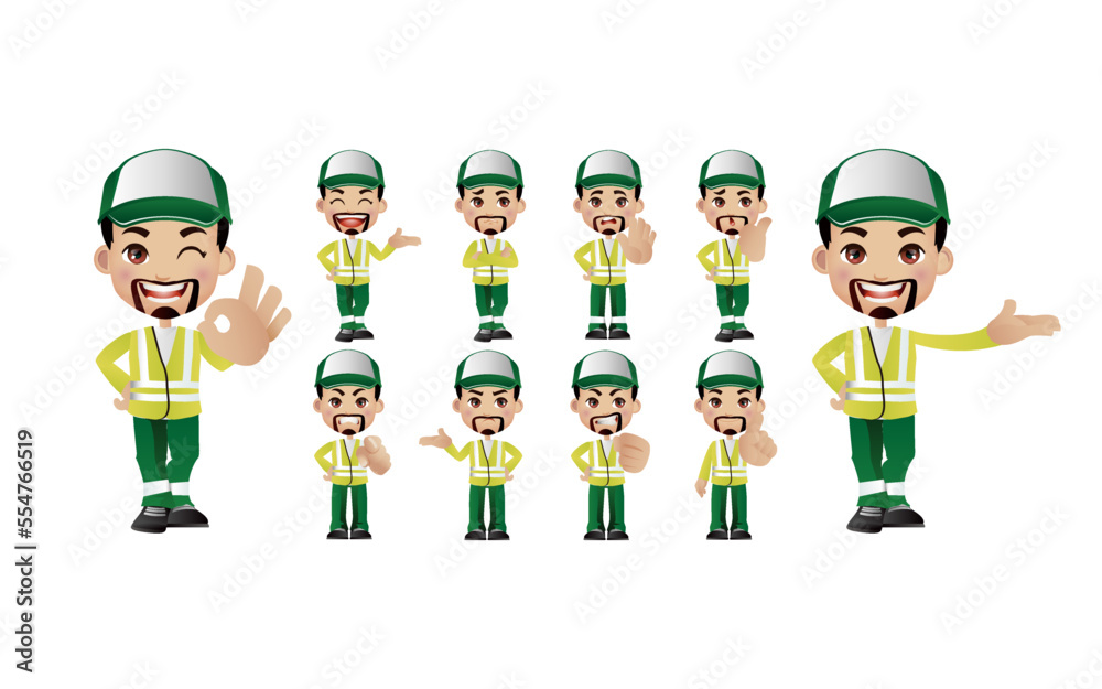 Set of people characters