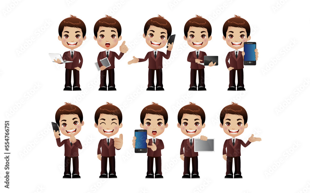 Set of man characters. Set of man characters.