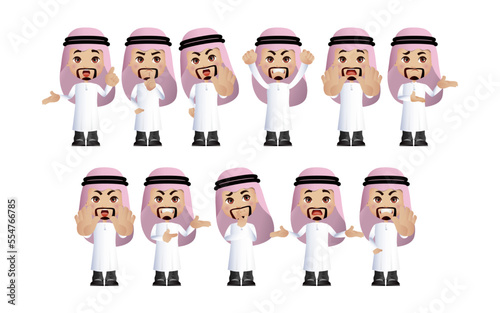 People with different poses. vector