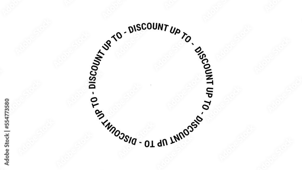 Simple discounted up to animation with circular writing. Holiday sale concept, banner business, marketing and advertising. 4K motion graphics Simple discounted up to animation with circular writing. Holiday sale concept, banner business, marketing and advertising. 4K motion graphics
