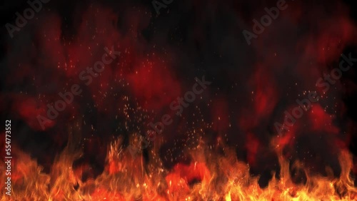 Background_Burning_Fire_bottom_+embers_Sparks_+Smoke
