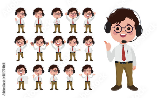 Call center and customer service character