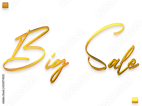 Big Sale Text Gold Stylish Cursive Calligraphy Text Style