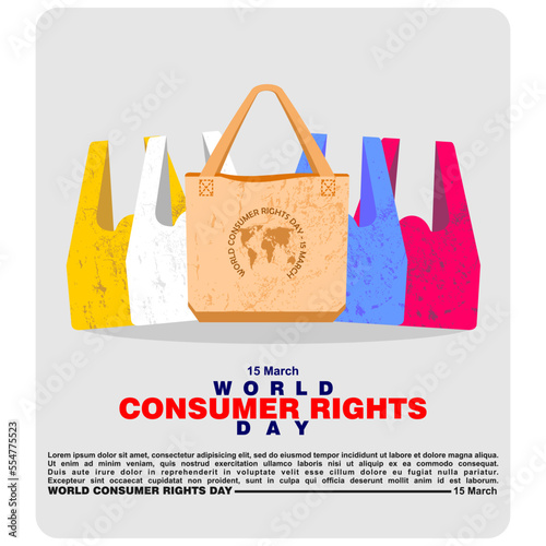 World Consumer Rights Day, 15 March, Poster and banner