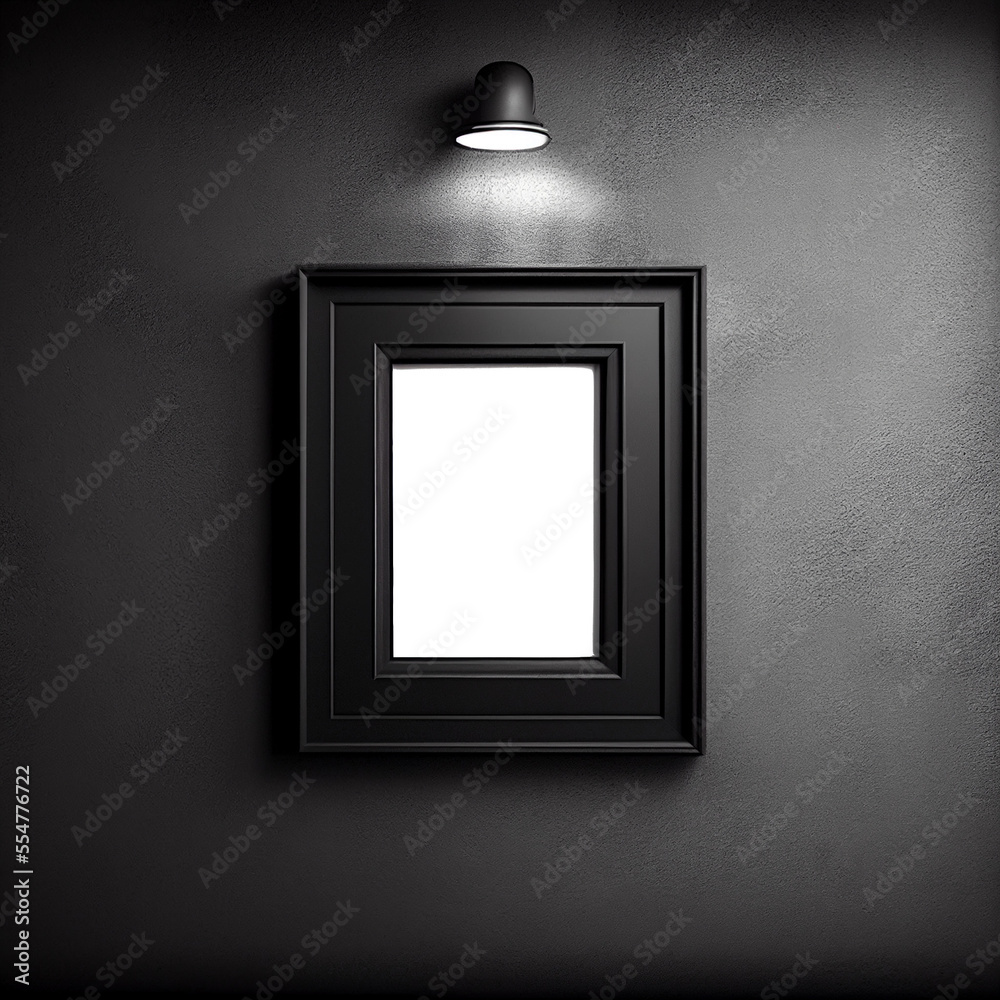 Transparent Black Frame Mockup Transparent Black Frame Mockup