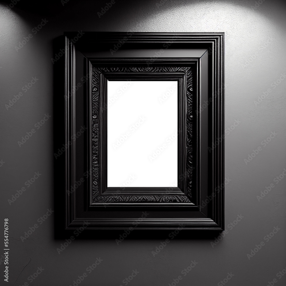 Transparent Black Frame Mockup Transparent Black Frame Mockup