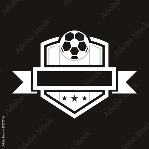 Soccer club logo vector icon
