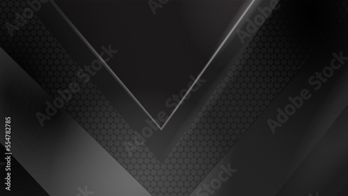 Black abstract technology communication concept vector background