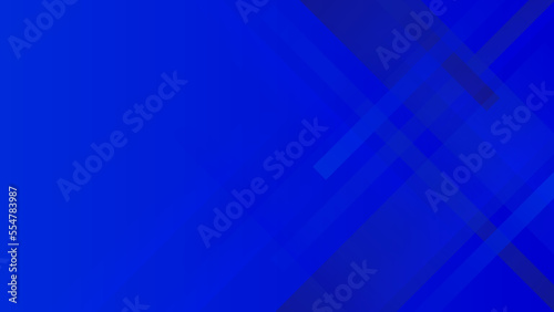 Abstract blue background for design. Geometric shapes. Triangles, squares, stripes, lines. Color gradient. Modern, futuristic. Light dark shades. Web banner.