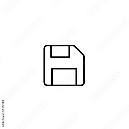 floppy disk line icon