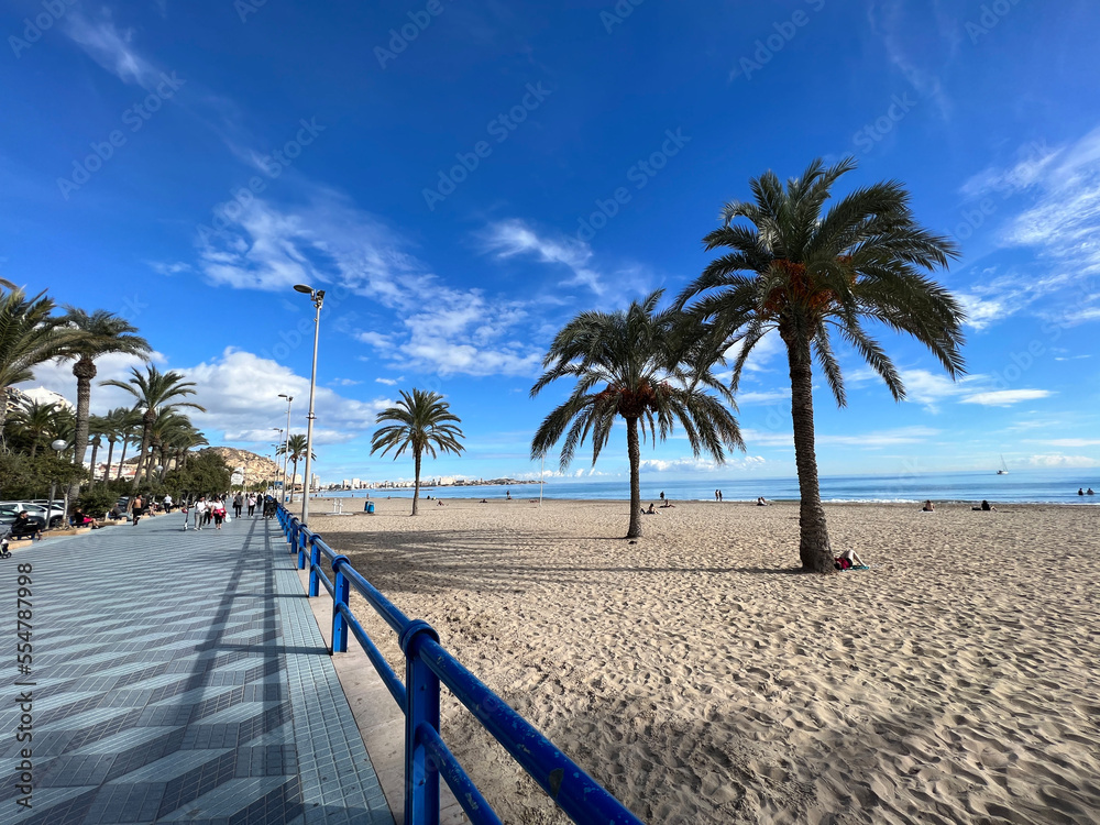 The Postiguet Beach in Alicante