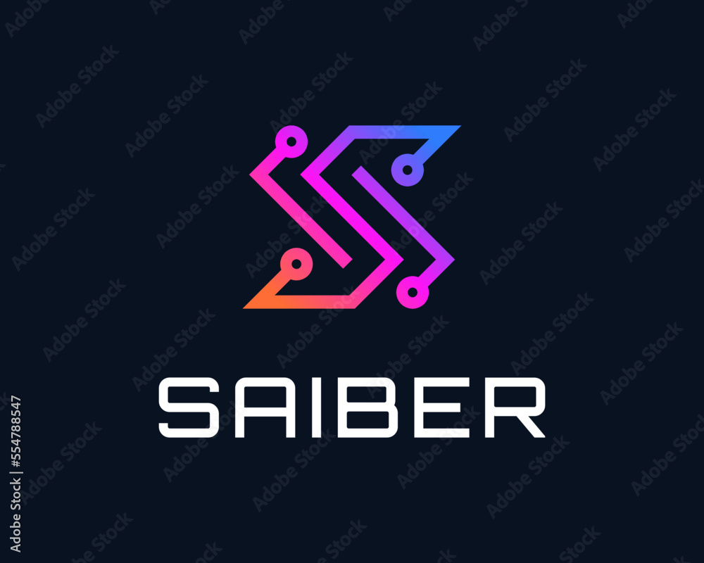 Letter S Circuit Technology Digital Chip Electronic Line Modern Futuristic Icon Vector Logo Design Letter S Circuit Technology Digital Chip Electronic Line Modern Futuristic Icon Vector Logo Design