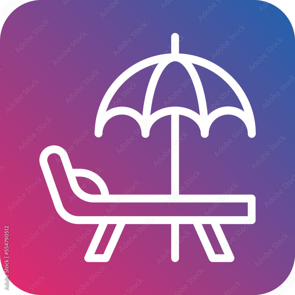 Beach Umbrella Icon Style Beach Umbrella Icon Style