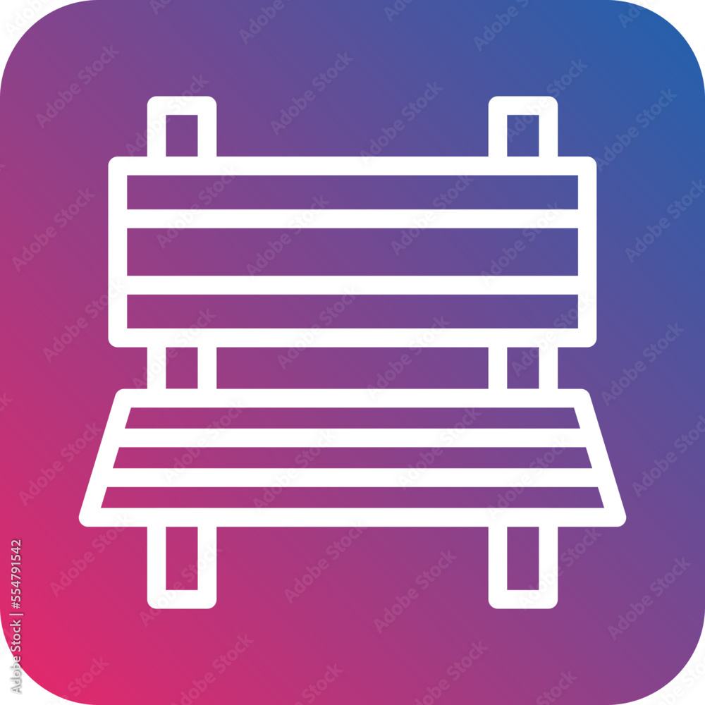 Bench Icon Style Bench Icon Style