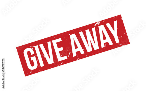 Give Away Rubber Stamp Seal Vector