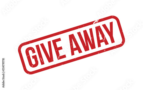 Give Away Rubber Stamp Seal Vector