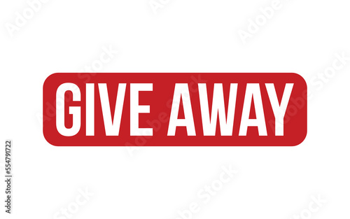 Give Away Rubber Stamp Seal Vector