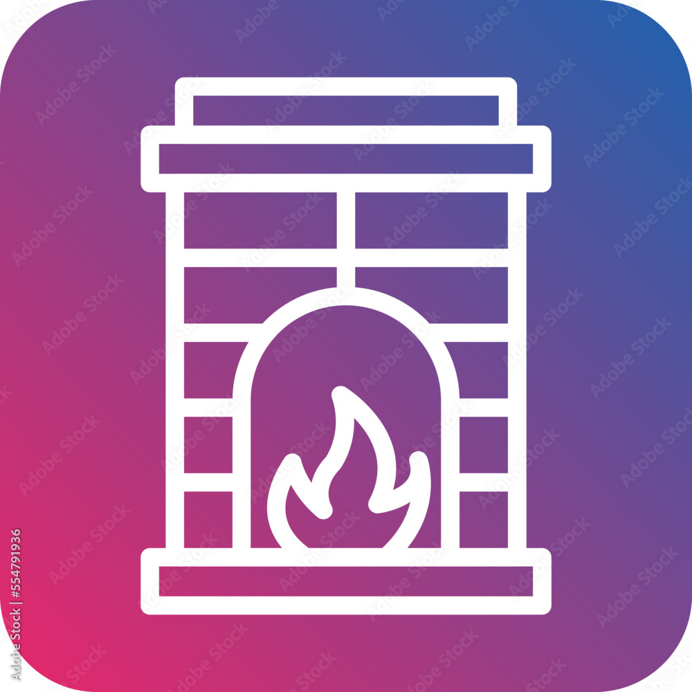 Fireplace Icon Style Fireplace Icon Style