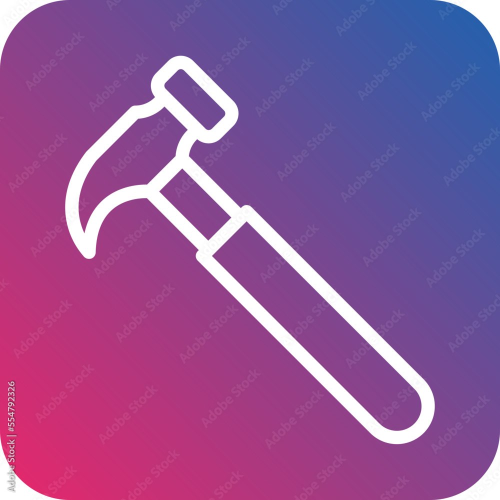 Hammer Icon Style Hammer Icon Style