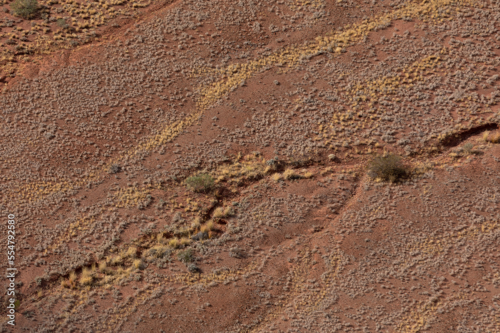 Fototapeta premium Aerial views of the surrounding land at Watarrka National Park - Kings Canyon, Northern Territory.