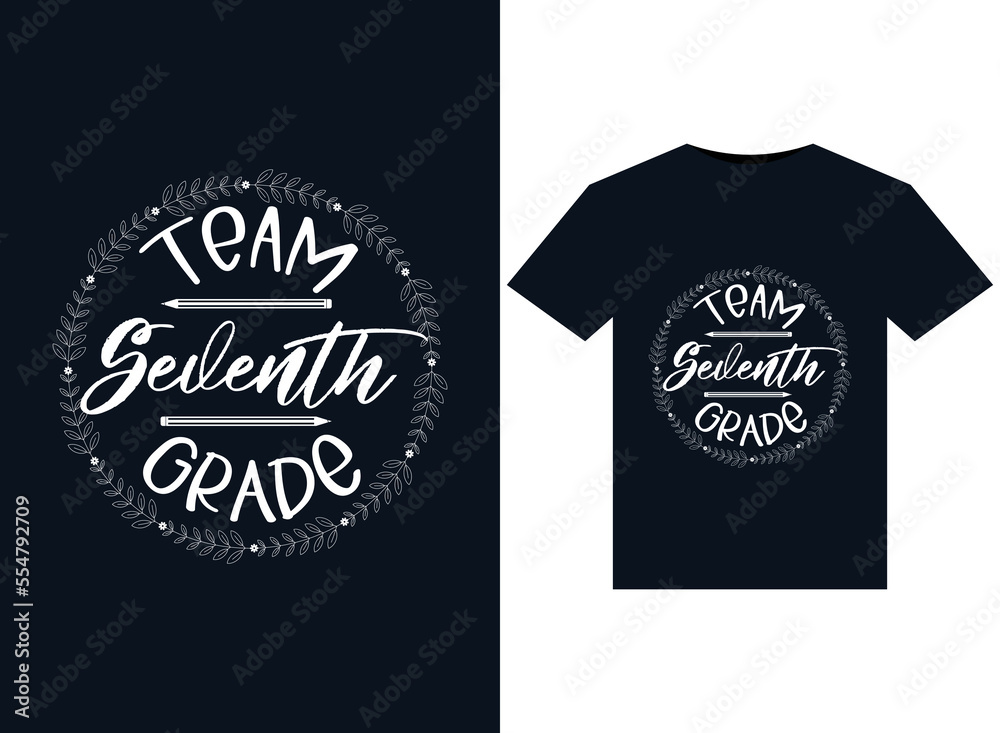 team 7th Grade illustrations for print-ready T-Shirts design team 7th Grade illustrations for print-ready T-Shirts design