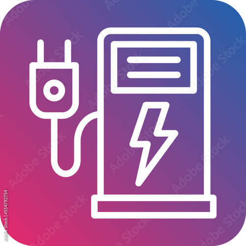 Electric Station Icon Style