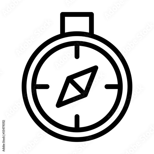 Free Download Compass Icon Line Style - GFXLoad