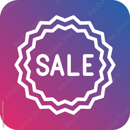 Sale Sticker Icon Style