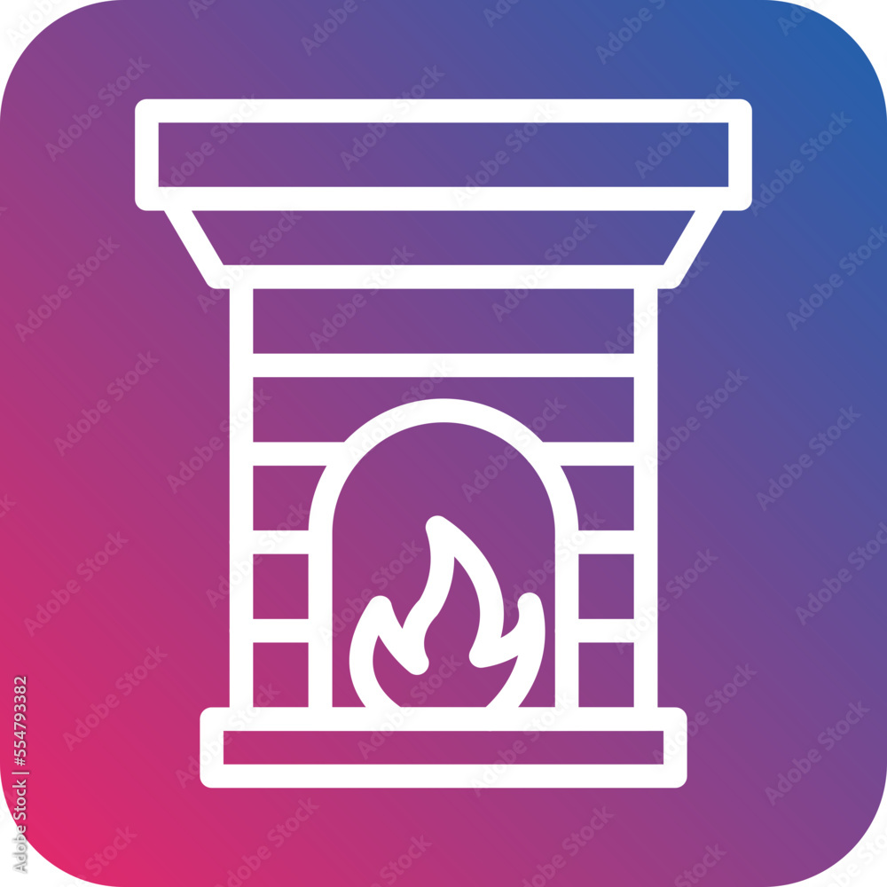 Fireplace Icon Style Fireplace Icon Style