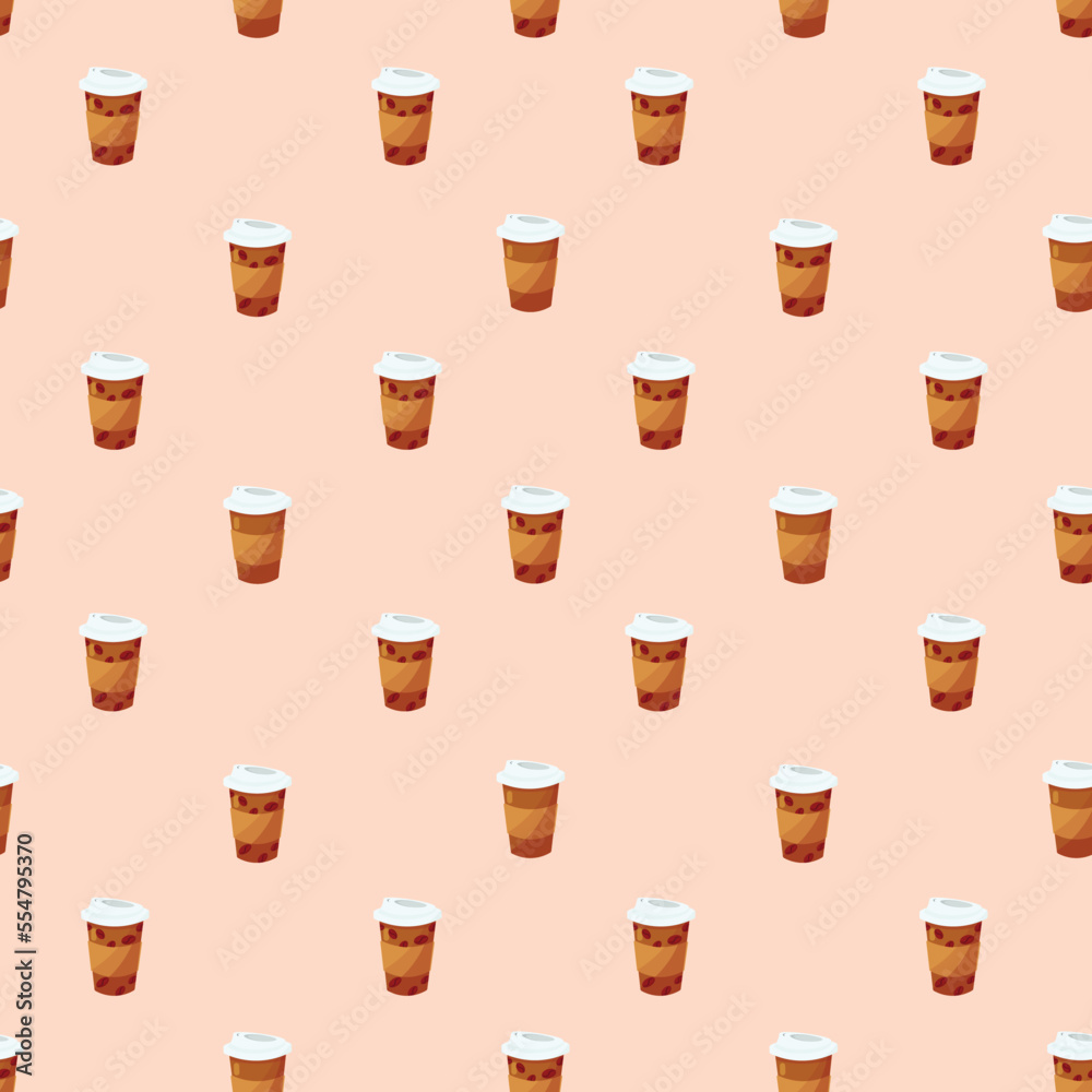 seamless pattern with coffee cups seamless pattern with coffee cups
