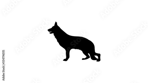 German Shepherd silhouette