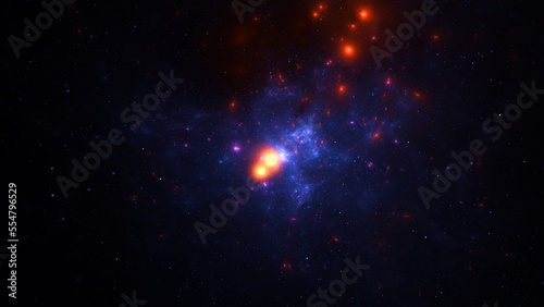 Galaxy Space background universe magic sky nebula night purple cosmos. Cosmic galaxy wallpaper blue starry color star dust. Blue texture abstract galaxy infinite future dark deep light 3d render