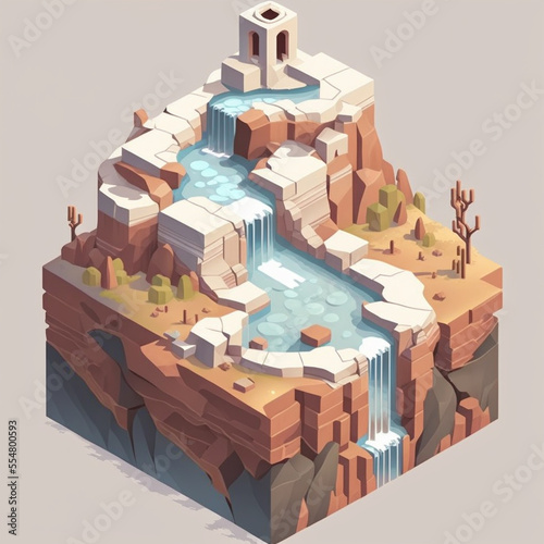 Isometric Environment Game Design Concept Art