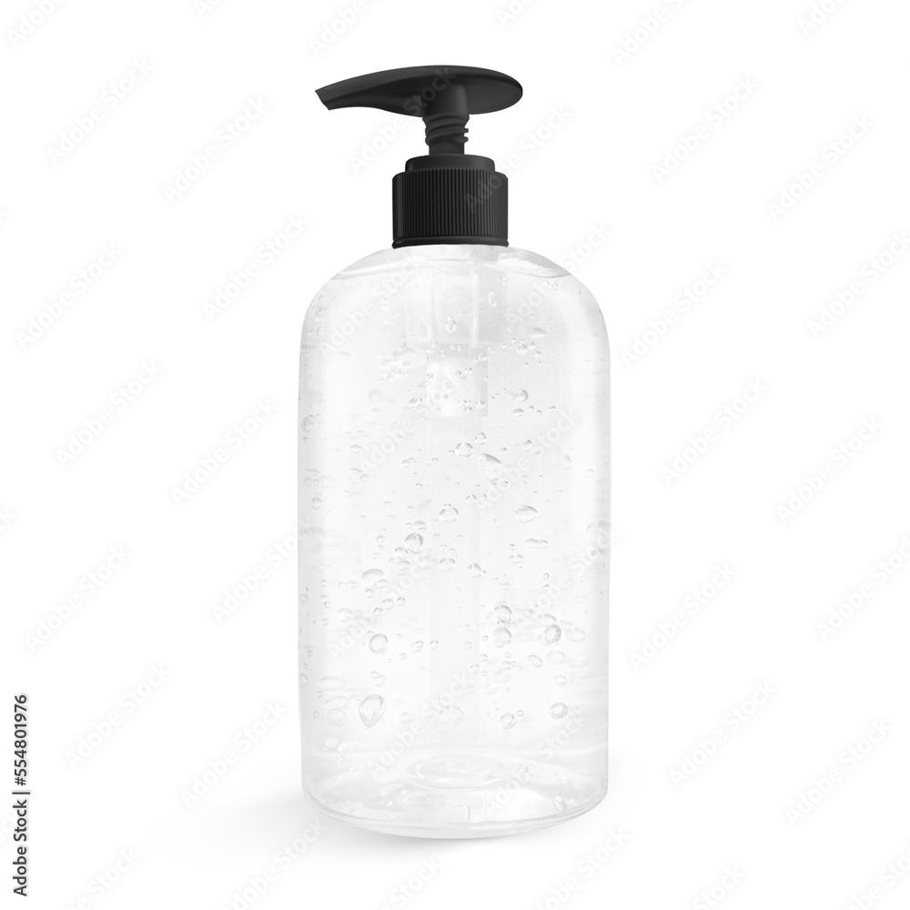 Gel bottle with pump black lid Gel bottle with pump black lid