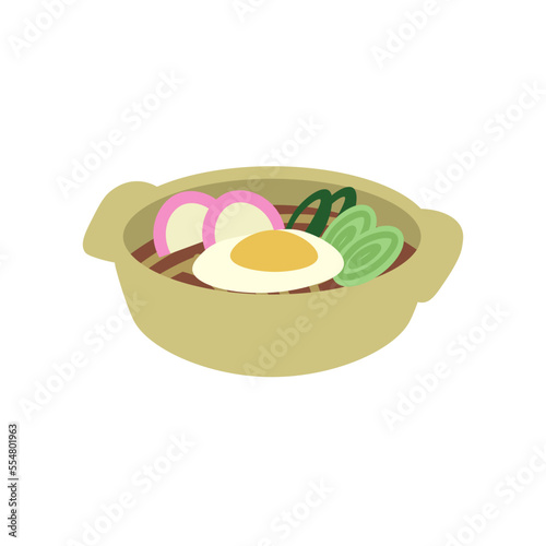 味噌煮込みうどん　シンプル