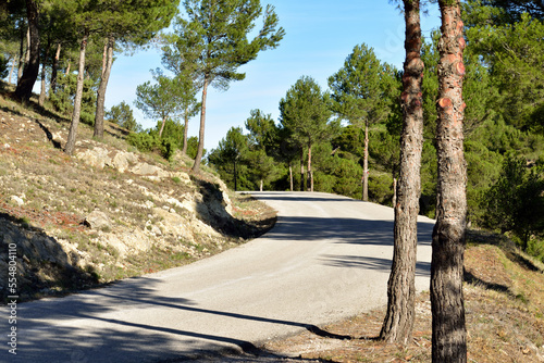 Winding road through the Spanish mountains