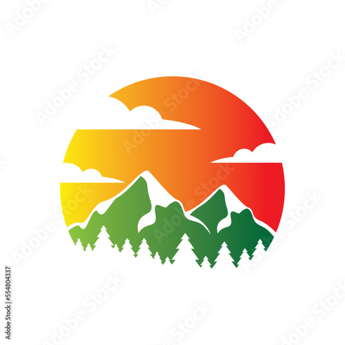 Mountain logo template vector icon  © wiryono