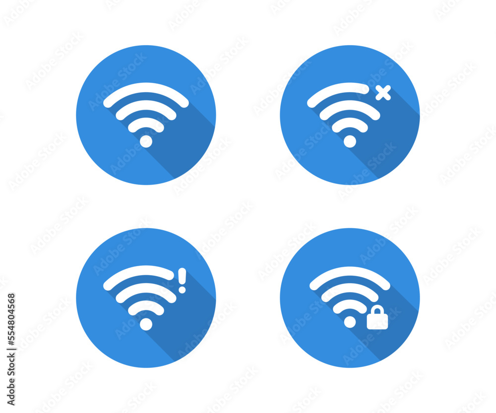 Wifi signal icon set and Wireless signal icon. Collection of wireless and Wifi icons template Wifi signal icon set and Wireless signal icon. Collection of wireless and Wifi icons template
