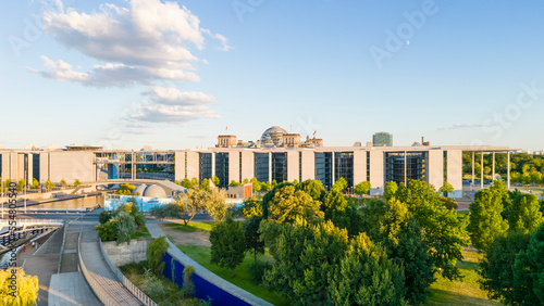 Germany, Berlin, Panoramic view of Government District photo