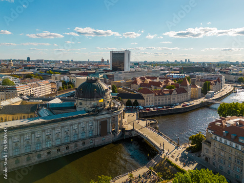 Germany, Berlin, Aerial view of Bode Museum on Museum Island photo