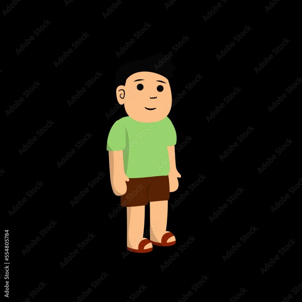 loop animation cartoon with alpha channel transparency. loop animation cartoon with alpha channel transparency.