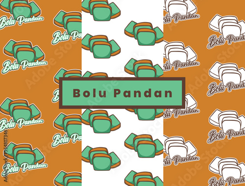 Traditional Indonesian Snack food Vector design Pattern