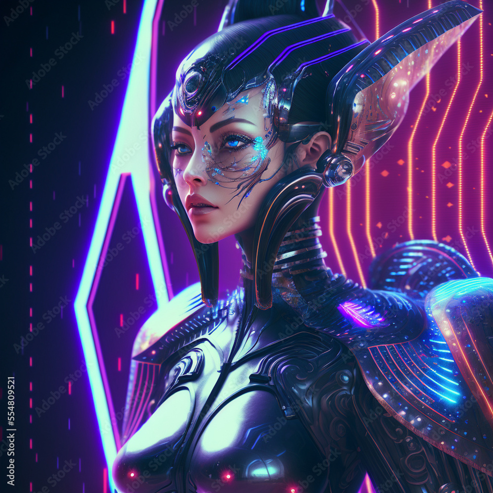 Psychedelic Woman Art