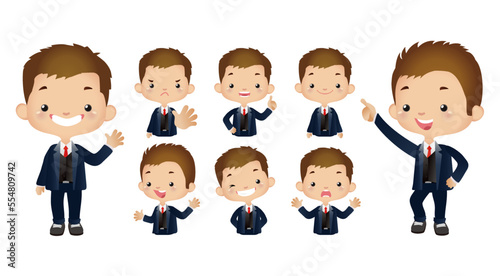 Cute business people set