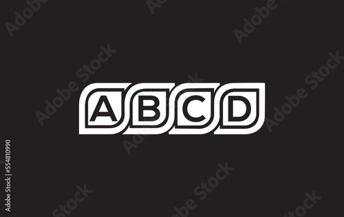 Leaf box board for any text. Text artboard space vector and abcd  logo design