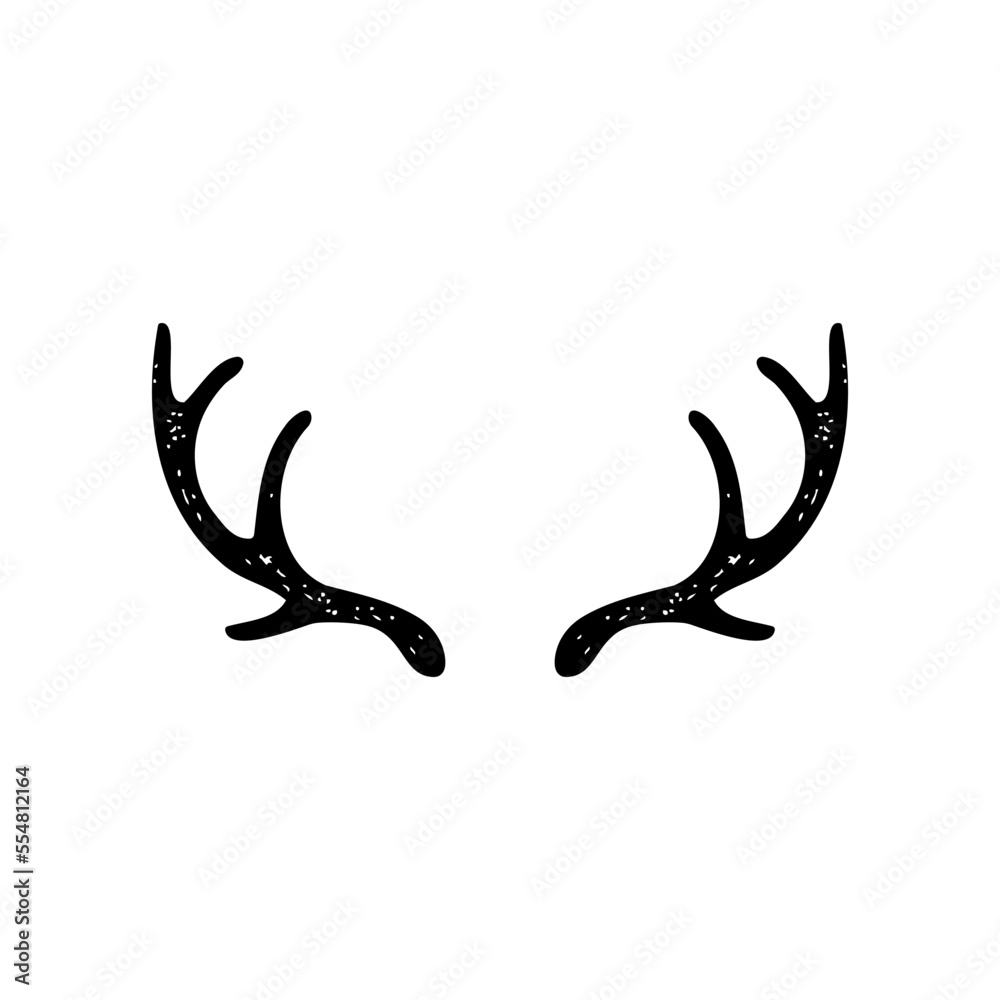 Deer horns vector png
