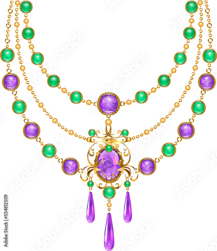 Necklace with Amethyst