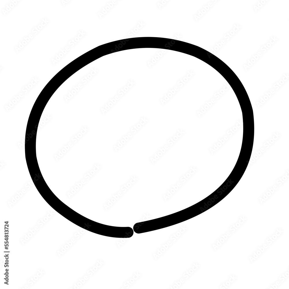 Circle line, check line, circle correction Circle line, check line, circle correction